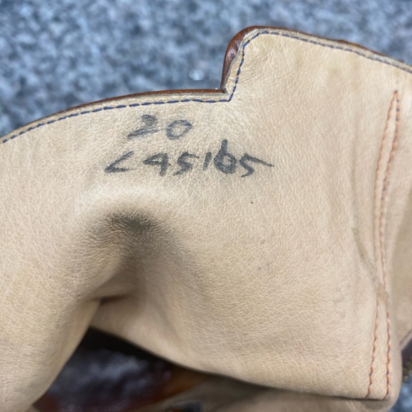 Lee Kee Vintage Cognac Brown Leather Buckle Strap Boots - Picture 8 of 10